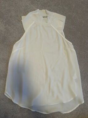 Dynamite Cream Sleeveless High Neck Camisole